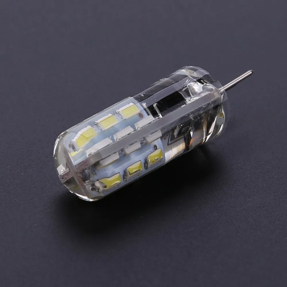 2W SMD3014 G4 светодиодный светильник AC/DC 12 В/24 в пост SMD3014 110LM Белый светодиодный заменить силиконовая Кукуруза лампы галогенные лампы светильник