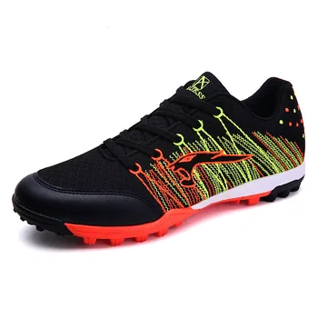 

Ground Football Shoes Mens Womens Kids Mesh Cleats Football Boots Children Man Boys Soccer Sneakers Spikes Turf Unisex Football
