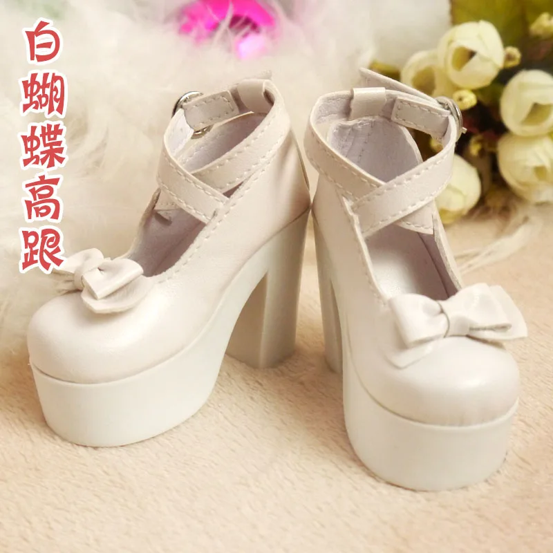 7 Allaosify/кукольная обувь BJD/SD 60 см; кукольные сапоги на высоком каблуке; кожаная обувь - Цвет: 7