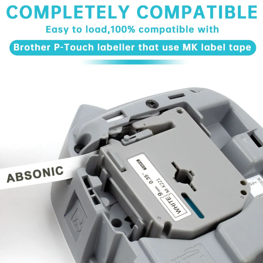 Absonic 5 цветов 12 мм MK 231 431 531 631 731 ярлык mk231 m231 Совместимость для Brother P touch PT 80