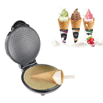 

Newly Home Breakfast Egg Roll Machine Ice Cream Reel Electric Baking Pan Pancakes Skin Spring Donut Cake Sandwich TE889