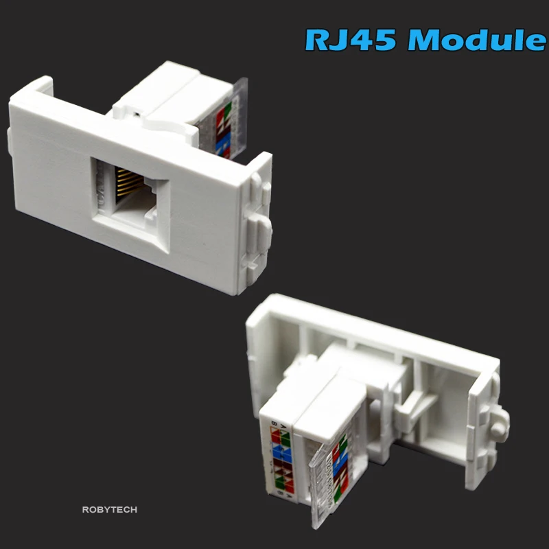 Настенная крышка с 1 RJ45+ 2 RJ-11 портами Белая настенная Передняя панель Держатель розетки Разъемы Ethernet гнездовой разъем