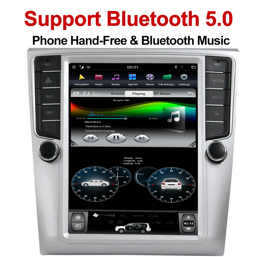 YAZH для Volkswage Magotan CC 2011 2012 2013 мультимедиа радио плеер с Android 8,1 ram 4G 10," ips дисплей Bluetooth 5,0