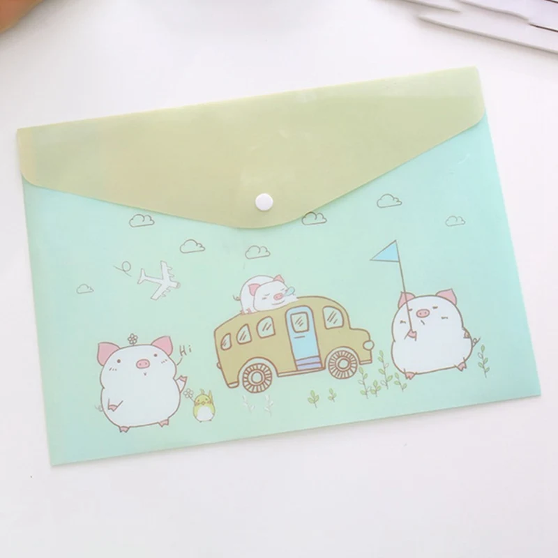 1 шт. водонепроницаемый мульти Карманный пластиковый Kawaii Складная Сумка для документов органайзер для бумаг чехол офисные школьные канцелярские принадлежности