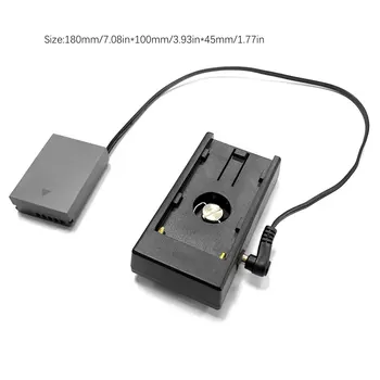 

NP-F970 F750 F550 Power Supply Slab Battery Holder Mount Plate With PS-BLN1 Dummy Battery For Olympus Digital Cameras