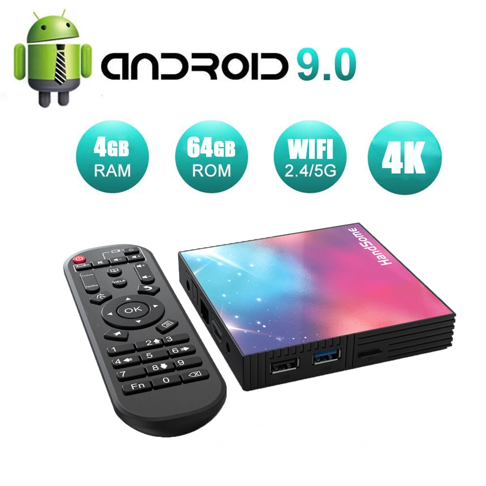 Четырехъядерный процессор Amlogic S905X2, 4 Гб ОЗУ, 64 Гб ПЗУ, Android 9,0, A95X, F2, телеприставка Smart tv Box, поддержка 4k HDR+ двухдиапазонный Wifi, USB 3,0 - Цвет: 4GB 64GB