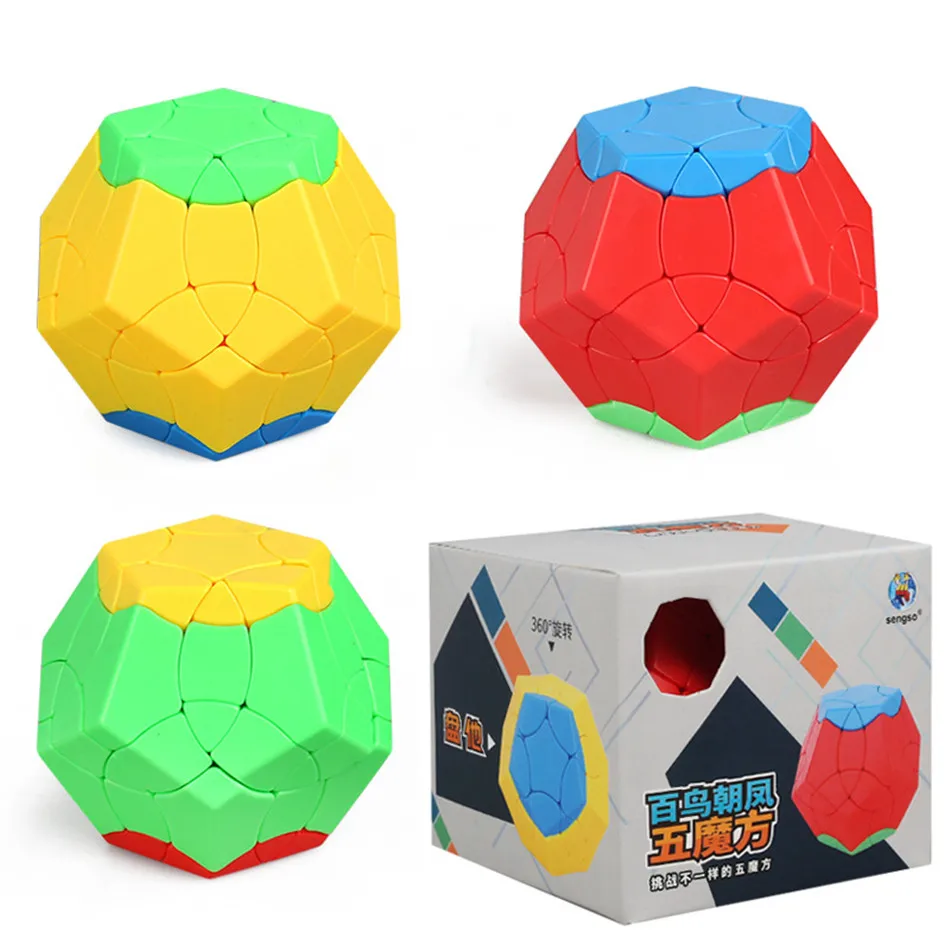 Кубик Рубика ShengShou Оригинальный Дизайн Megaminx Magic Cube 3x3 Без Наклейки Twisty Skew Wumofang 3