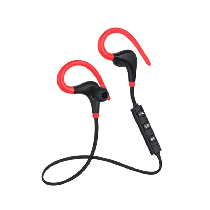 BT-1 Bluetooth наушники с шейным ремешком Спортивные Беспроводные наушники с громкой связью BT01 Bluetooth наушники-вкладыши для всех телефонов Xiaomi(N0530 - Цвет: Красный