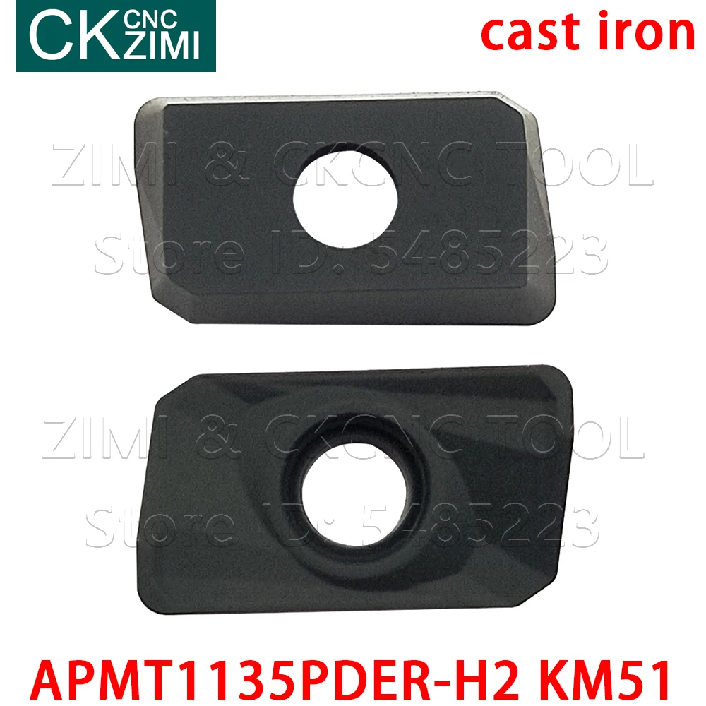 Карбидные вставки APMT1135PDER-H2 вкладыши концевой фрезы фрезерный нож для обработки