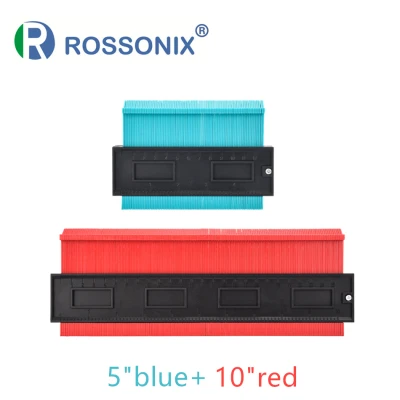 5 in Green 10 in Red Rossonix пластиковый контурный манометр, профиль, копировальный манометр, Дубликатор, Стандартный, 5 дюймов Ширина, инструмент для маркировки древесины, плиточный инструмент для ламината - Цвет: 5 in Green 10 in Red