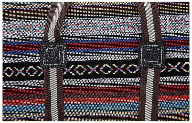 WOBAG, модный мужской и женский светильник, дорожная сумка, Большая вместительная сумка для хранения, складная дорожная сумка, цветная полоса, на короткое расстояние
