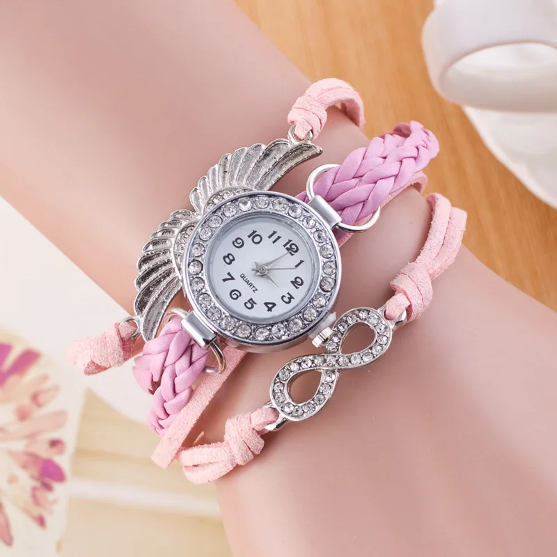 

Fashionable Korean-style Watch WeChat Agent Watch Quality Assurance 8-Wing with Diamond Watch