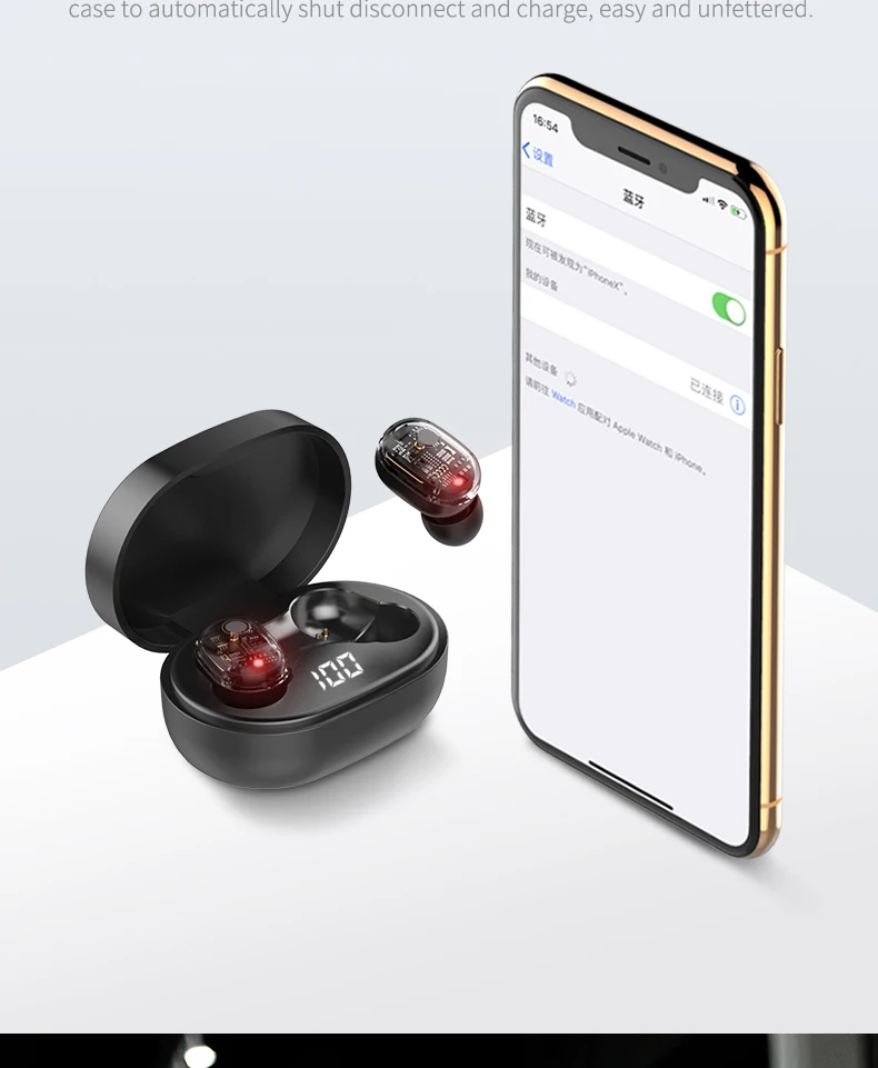 Индивидуальные прозрачные наушники Bluetooth 5,0 с микрофоном, спортивные водонепроницаемые Игровые наушники для iPhone Xiaomi
