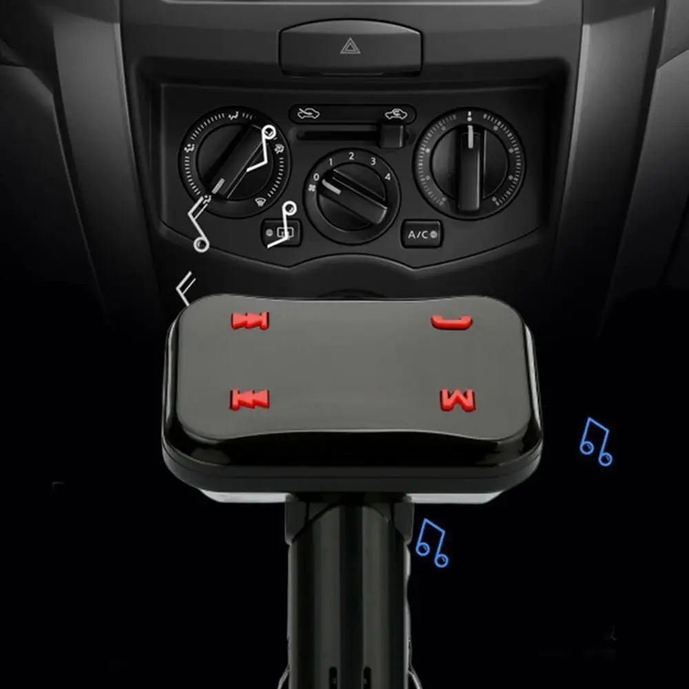 Новое автомобильное зарядное устройство fm-передатчик Aux модулятор Bluetooth Handsfree автомобильный аудио MP3 плеер 3.4A Быстрый двойной USB зарядное устройство для мобильного телефона