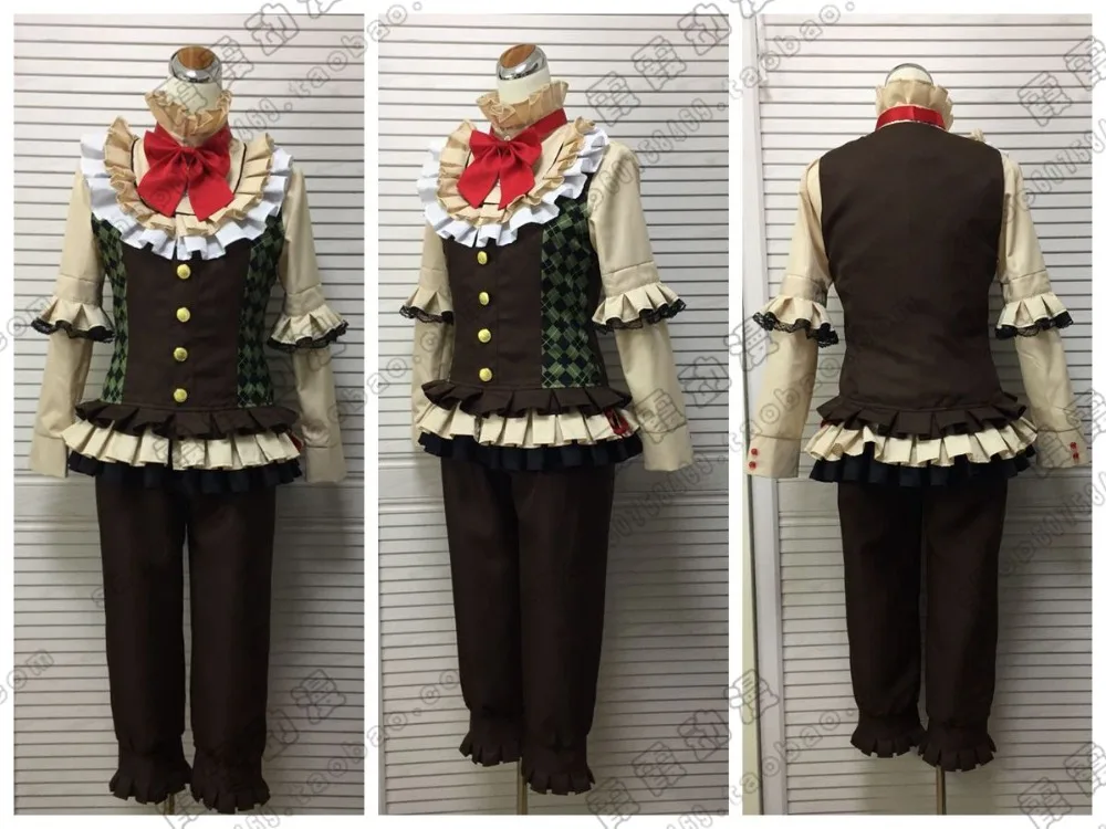 Аниме! Анимация Kisaragi Koi Uzuki Arata Satsuki Aoi готические униформы с готическими надписями карнавальный костюм на Хэллоуин