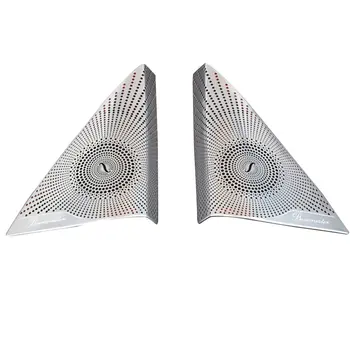 

Car styling Door Loudspeaker A Audio Speaker Cover Trim Sticker Accessories Parts for C Class W204 C180 C200 2008-2014