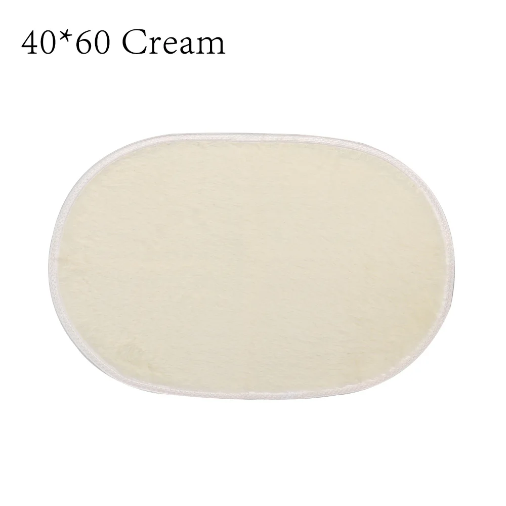 1Pc Floor Mat Entrance Door Mats Water Absorption Carpet Kitchen Rugs Doormat for Entrance Door Mat Living Room Non-Slip - Color: Cream