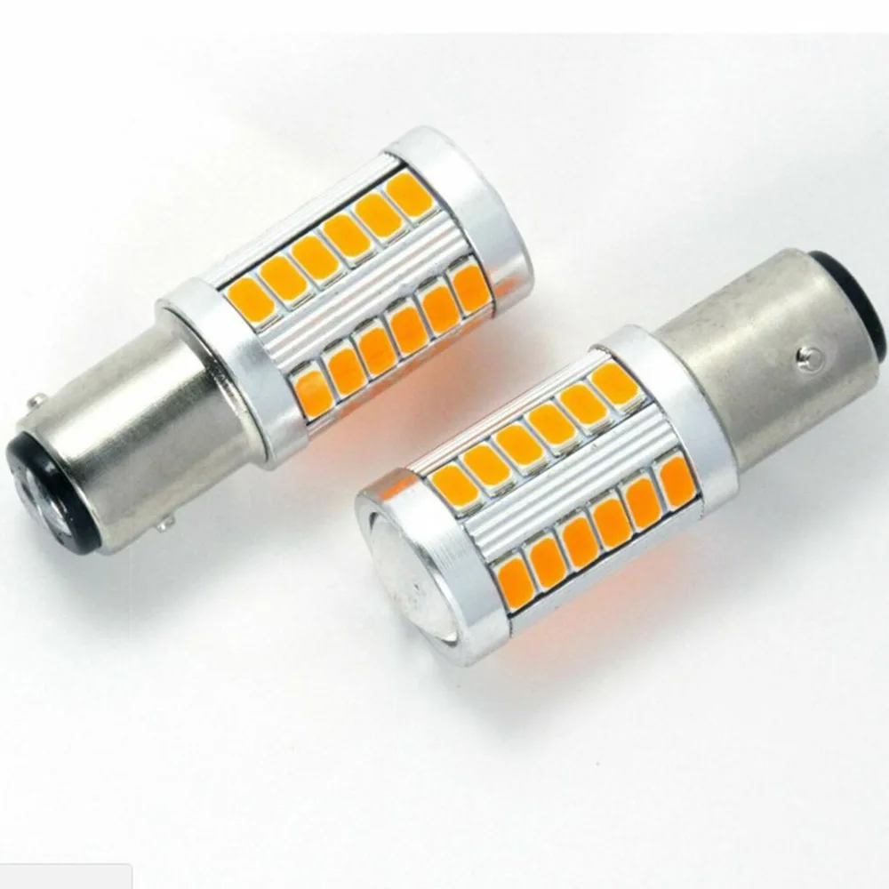 33SMD Автомобильный светодиодный свет лампы AC/DC 12V сменный комплект 4 шт. автомобильные яркие светодиодные лампы фар головного 1157 BAY15D