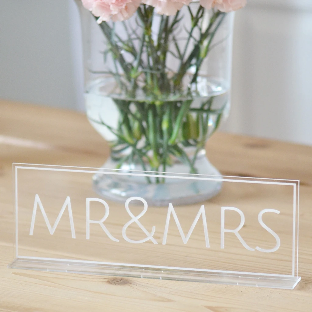 Буквы Mr& Mrs Свадебный знак белые буквы День рождения украшение стола DIY