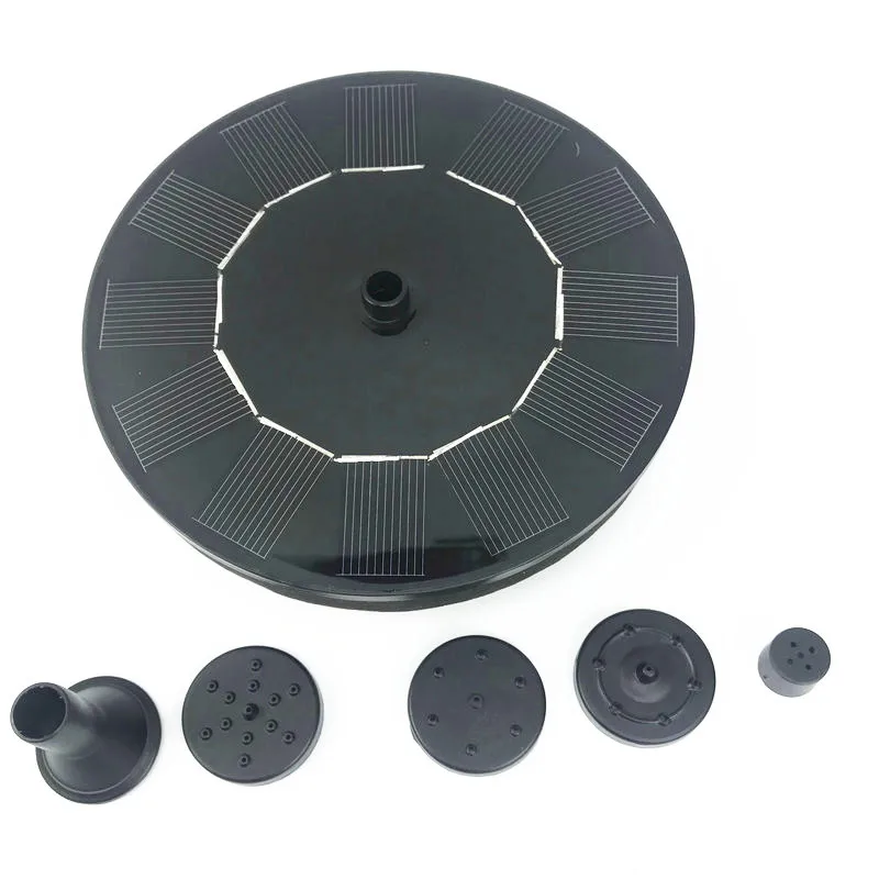 Плавающий водяной фонтан с солнечной панелью для сада погружной автоматический