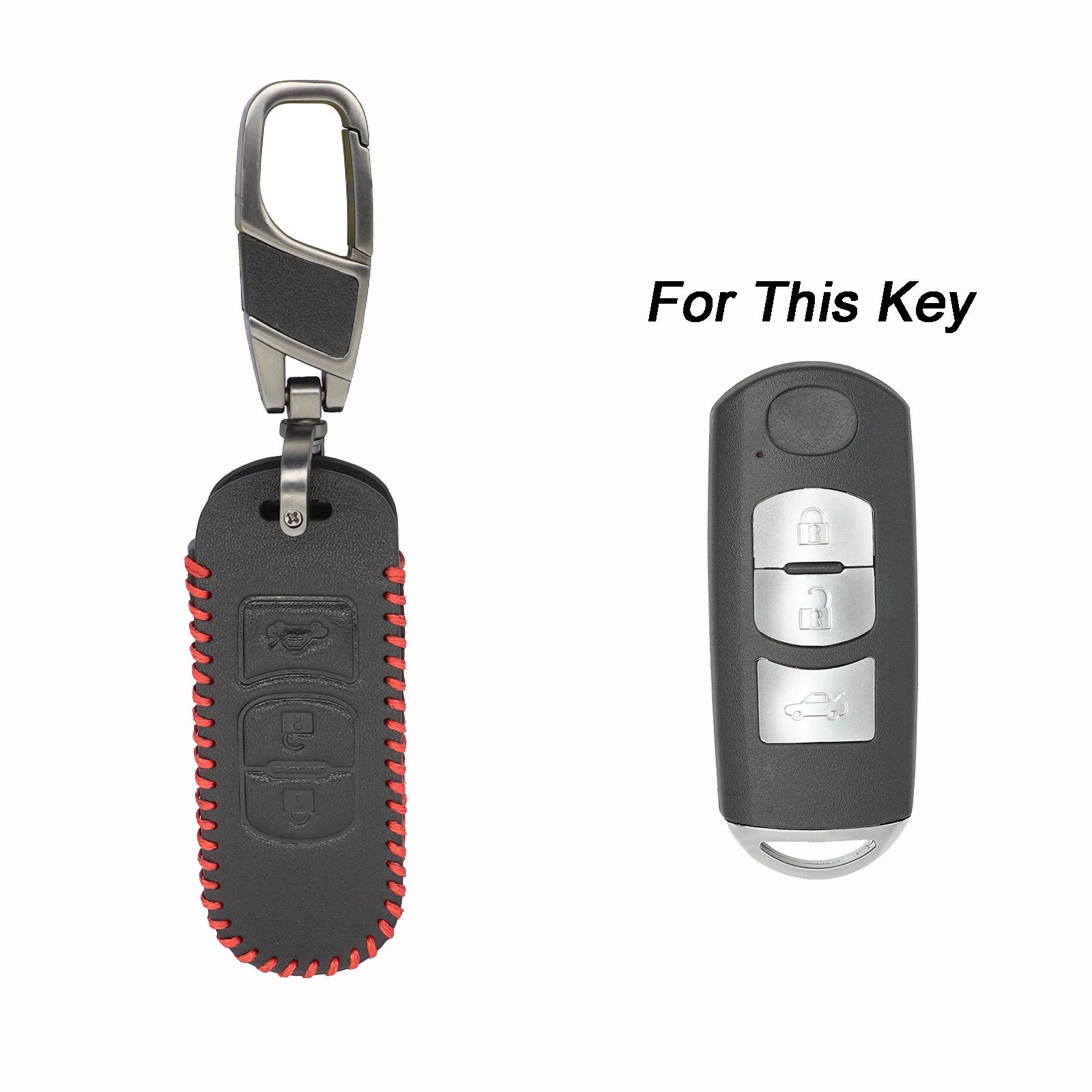 Cover chiave telecomando per MAZDA 2 3 5 6 CX-5 CX-7 Miata MX5 Shell Jacket Protector - Ha3fd002a48dc4570b4786be621710f12l