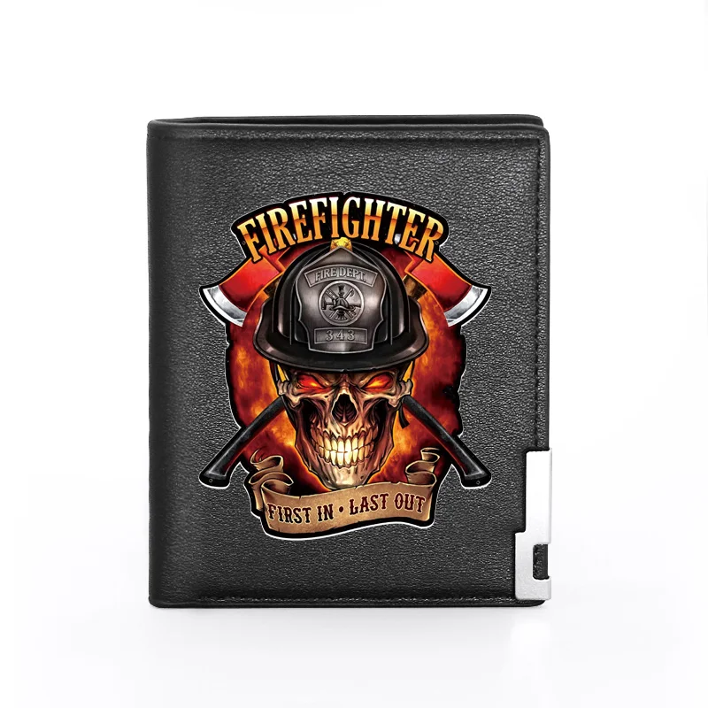 Новое поступление 343 черный кожаный кошелек с принтом черепа модная мужская и