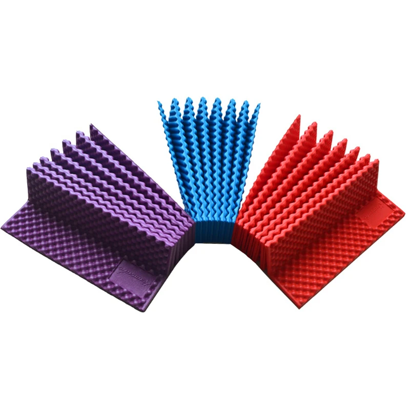 VILEAD XPE Egg Trough Outdoor Camping Mat 16mm Thickness Foldable Camping Pad Hike Mats for 1 Person for Tent Picnic 185*55cm