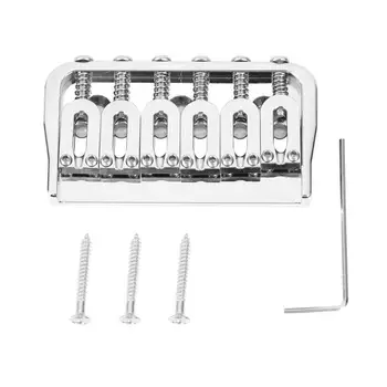 

6 String Electric Guitar String Bridge Lightweight and Delicate Wide Scope of Application Strings Through Body Guitar Component