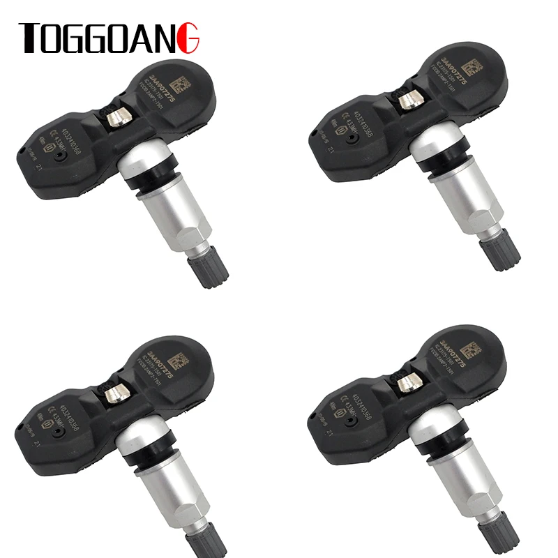 4 шт. датчик контроля давления в шинах TPMS 3AA907275 для Volkswagen CC Tiguan 433 МГц