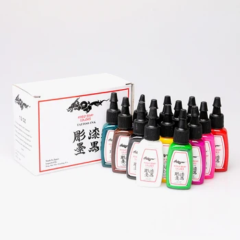 

Tattoo Ink Wholesale - Permanent Tattoo Ink 14 Colors Set 15ml/Bottle Body Painting Tattoo Pigment Beauty Tools