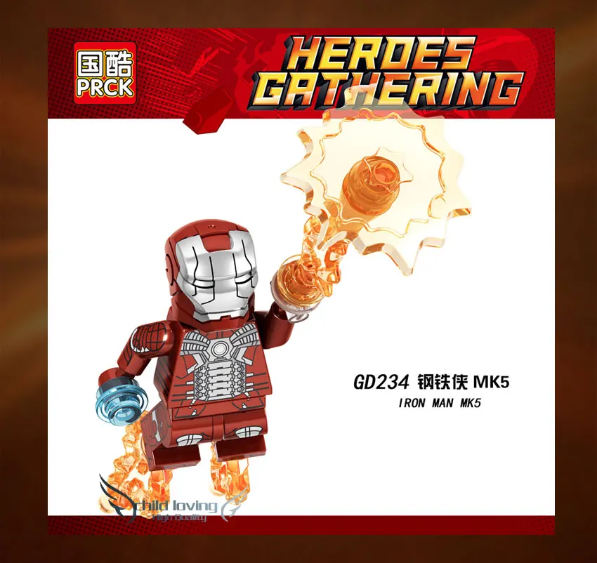 Железный человек Mark 50 MK85 Мстители Endgame Железный человек Tony Stark Mark MK22 MK41 Супер Герои строительные блоки игрушка-подарок для детей GD236