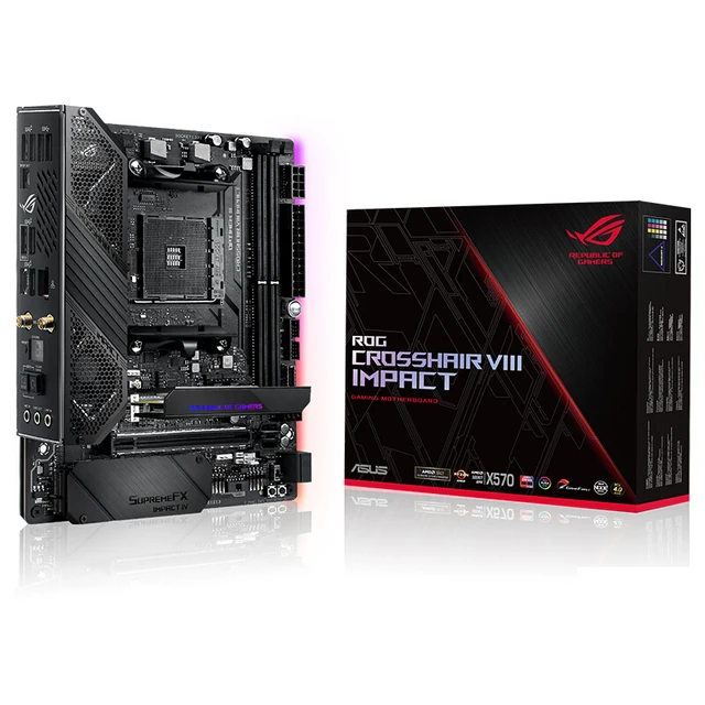 $US $568.70  ASUS ROG CROSSHAIR VIII IMPACT desktop computer game X570 motherboard C8I