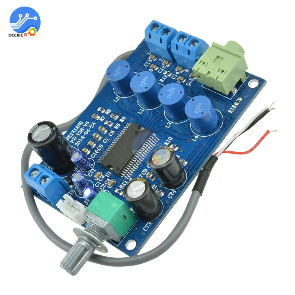 YDA138 Плата усилителя DC12V 2X10 Вт модульный усилитель двухканальный аудио динамик звук Пласа Плата усилителя sonorisation