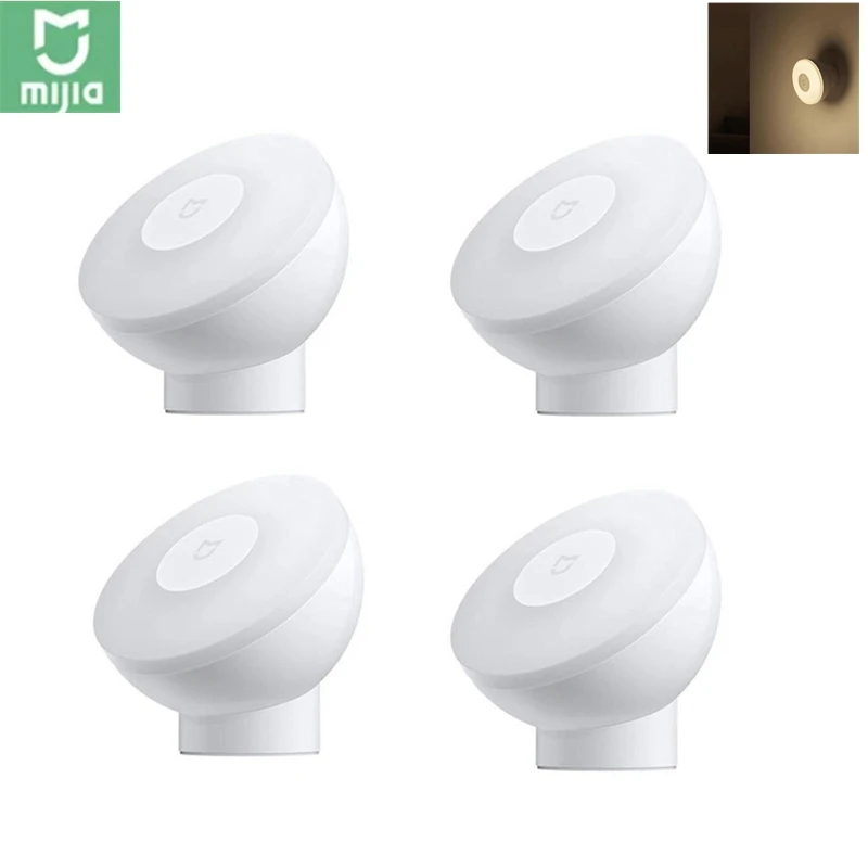 Xiaomi Mijia Led Induction Night Light 2 Lamp Adjustable Brightness Infrared Smart Human body sensor with Magnetic base In Stock |