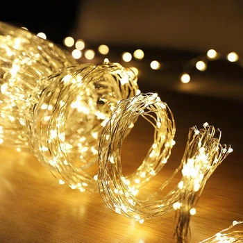 

DC 12V 2M 200LED Vines lights Copper Wire Ivy fairy string lights With power Home Christmas Wedding Party DIY Decoration