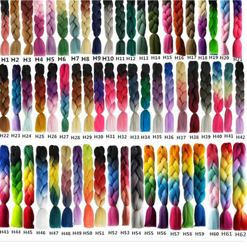 Накладные пряди из синтетических волос 6 шт./лот 24 дюйма|extensions for braids|extension