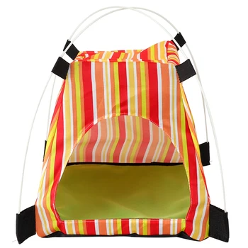 

Outdoor Pet Tent Folding Striped Portable Cat Dog Puppy House Pets Supplies FREE Shipping