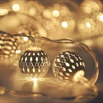 

USB String Lights LED Moroccan Garden String Lights Hanging Lantern Fairy Light Outdoor Christmas Decoration Light Chain