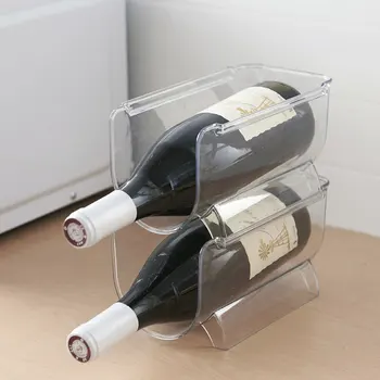 

1 Pc Wine Holder Creative Practical Plastic Bottle Holder Storage Organizer Display Rack Wine Rack for Pantry Store Home