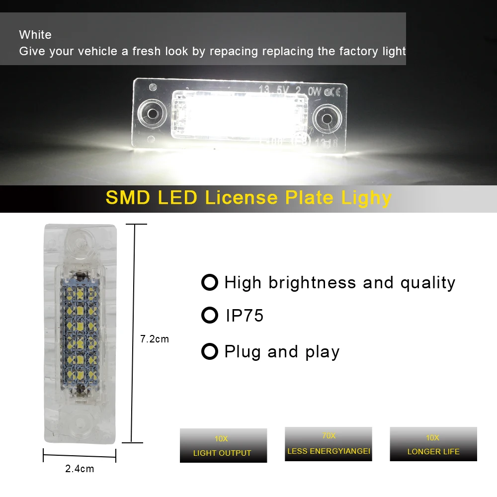 ڵ ȣ , VW  ĳ Ÿ MK5 T5 ĻƮ  ٰտ, 18 LED  ȣ , ڵ ̵, 12V