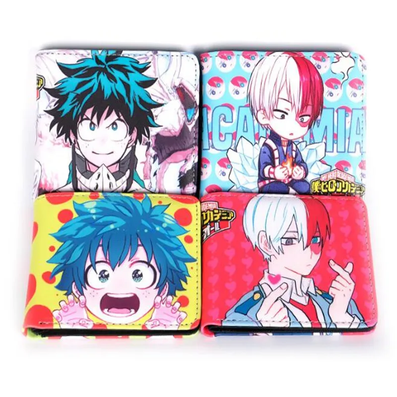 Короткий стиль My Hero Academy Deku Justice аниме мальчики девочки бумажник студенческий подарок ПУ кошелек A977