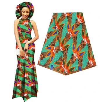 

Guaranteed Real Cloth Wax Africa Ankara Prints Fabric 100% Cotton Best Quality Patchwork Tissu for Women Party Dress 6 yards lot
