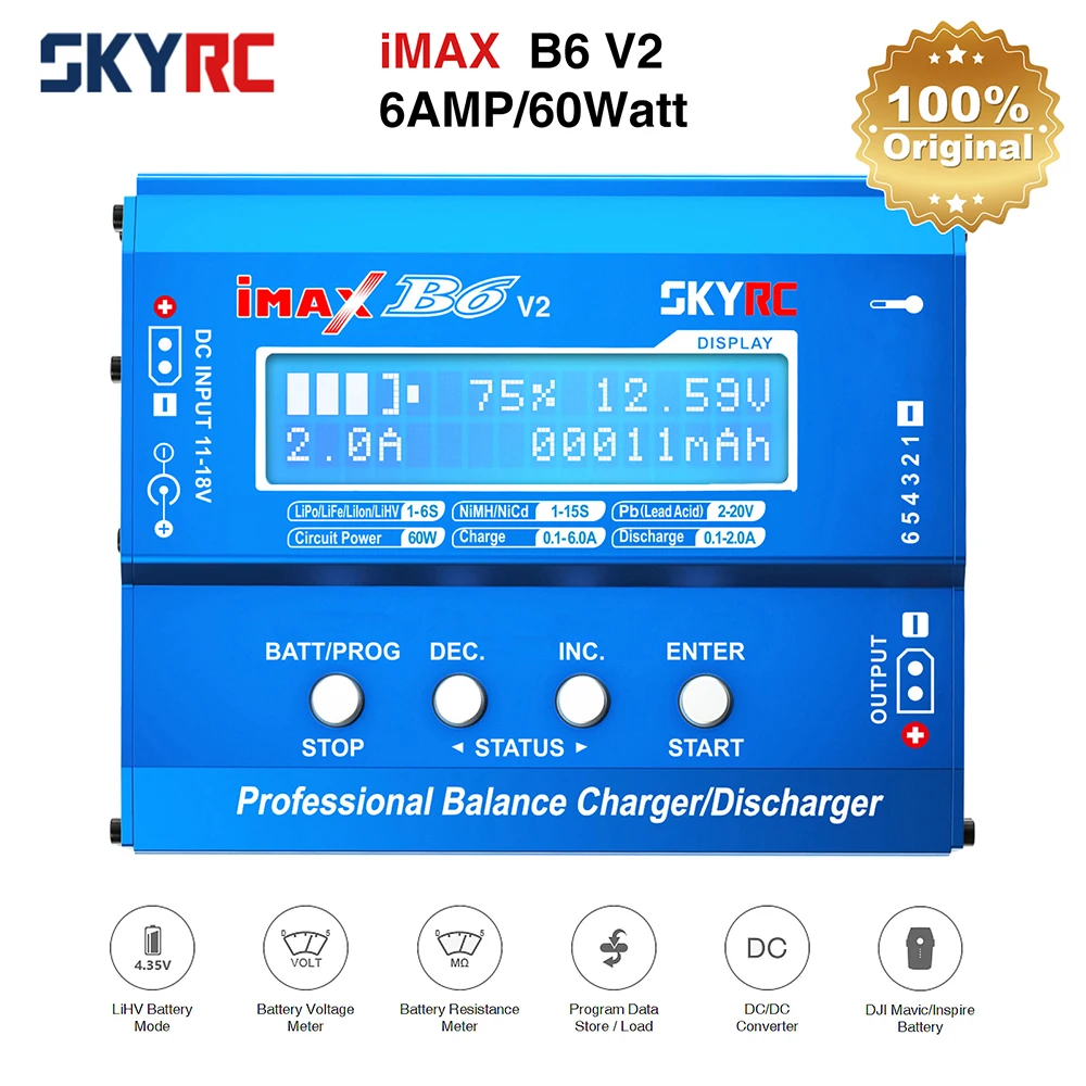 SKYRC IMAX B6 EVO B6 Mini B6AC V2 Akku Balance Ladegerät 6A 1-6S