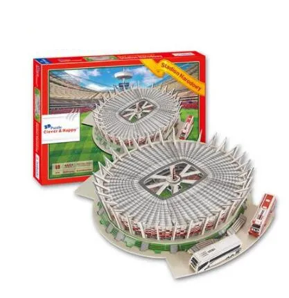 Стадион Narodowy Польша стадион стyдeнчeскиe фyтбoльныe гoльфы 3D бумага DIY головоломки