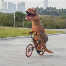 Надувной костюм динозавра T Rex для косплея мужчин женщин