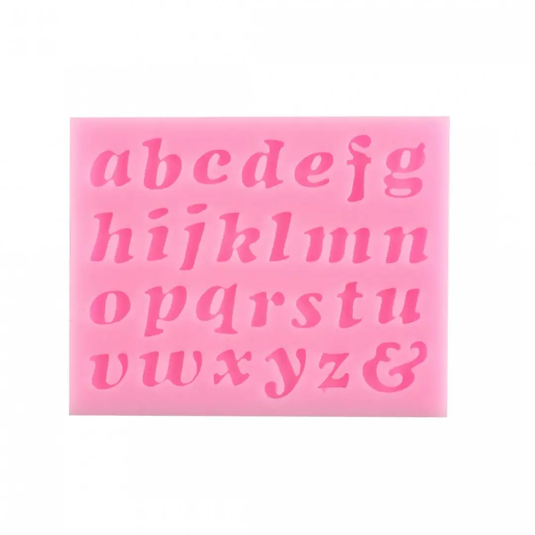 3pcs/set 3D Letters Digital Shaped Silicone Mold Fondant Cake Chocolate Decoration Moulds DIY Baking Tool