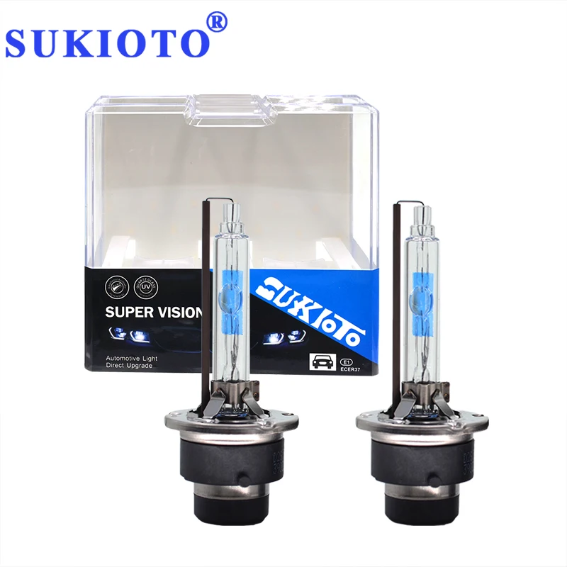 SUKIOTO 2 шт. оригинальные ксеноновые D2S HID лампы 35 Вт 55 D4S 5500 к Автомобильные фары