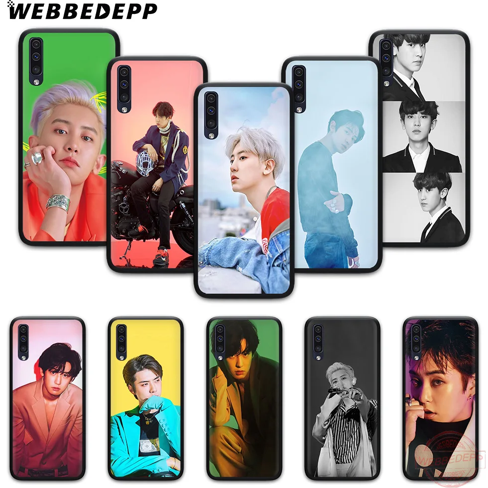 WEBBEDEPP SEHUN CHANYEOL EXO мягкий чехол для телефона с изображением цветов Samsung A10S A6 7 8 9 A10 20