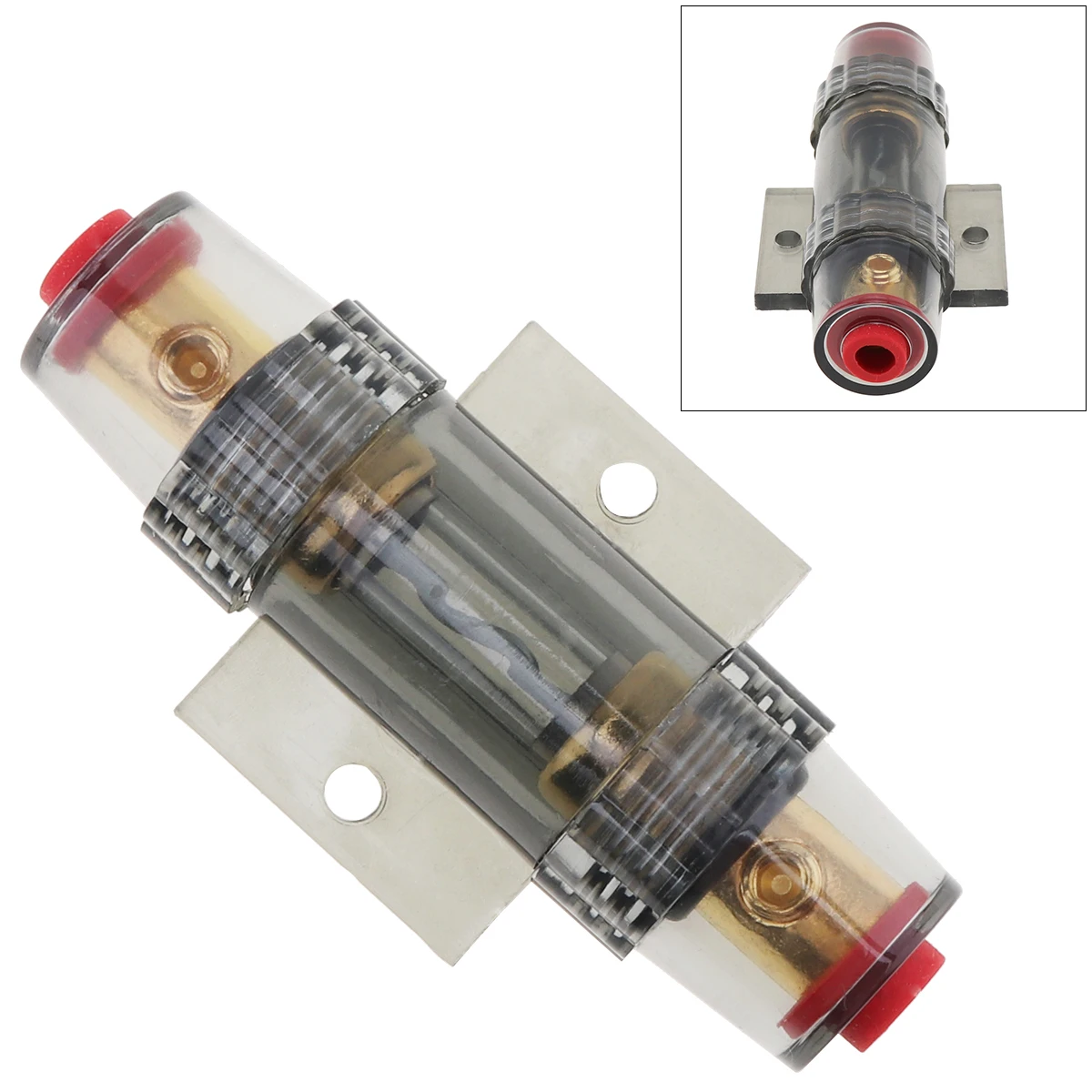 Predominant Alloy Car Audio Refit Fuse Holder 8 Gauge 60a Dc 12v