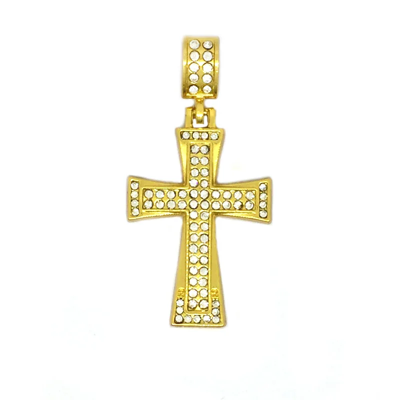 Delicacy Cross Pendant Necklace Hiphop Hip Hop Cross Necklace